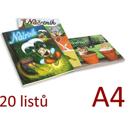 HIT OFFICE Náčrtník A4 20 listů – Zbozi.Blesk.cz