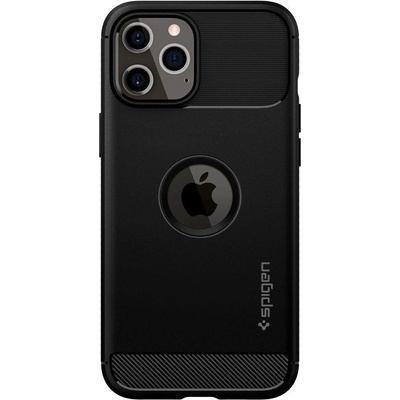 Púzdro Spigen Rugged Armor Apple iPhone 12/12 Pro čierne