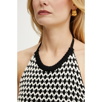 Simona Corsellini Рокля Simona Corsellini в черно къса с кройка по тялото P25CPABO07 (P25CPABO07)