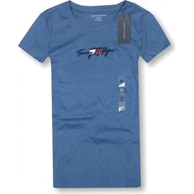 Tommy Hilfiger dámské tričko graphics modré