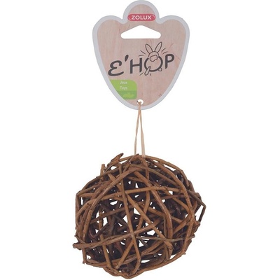 Zolux hračka koule z tmavého ratanu 10 cm