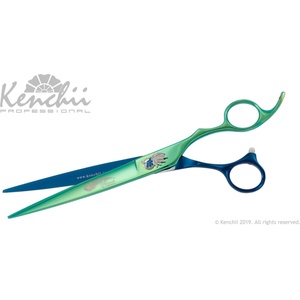 Kenchii Professional Peacock - права ножица за груминг, 8, 0 инча