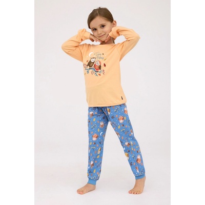 Dívčí pyžamo Girl KIDS DR OWLS oranžová