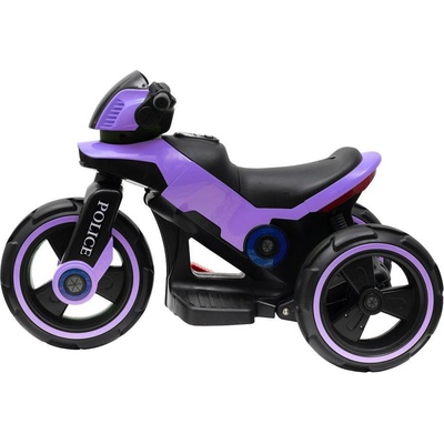 Baby mix elektrická motorka Police fialová