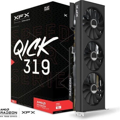 XFX Radeon RX 7700 XT Speedster QICK 319 Black Edition 12GB GDDR6 RX-77TQICKB9