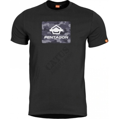 Pentagon tričko Ageron Spot Camo čierne