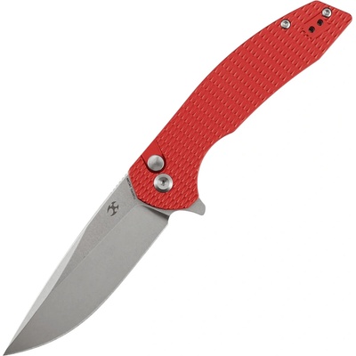 Kansept Accipiter Stonewashed 14C28N Red Anodized Aluminum T1007F3