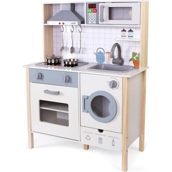 Babu - Дървена детска кухня с фурна и пералня