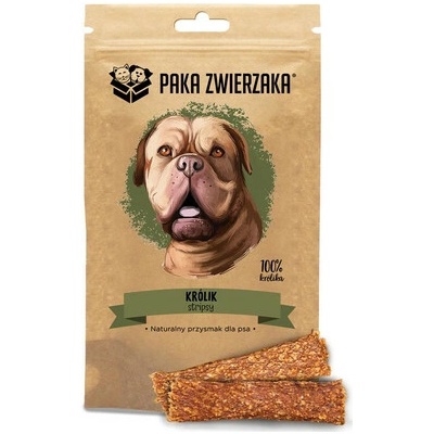 PAKA ZWIERZAKA Strips Rabbit maškrta pre psov z králičieho mäsa 100% 80 g