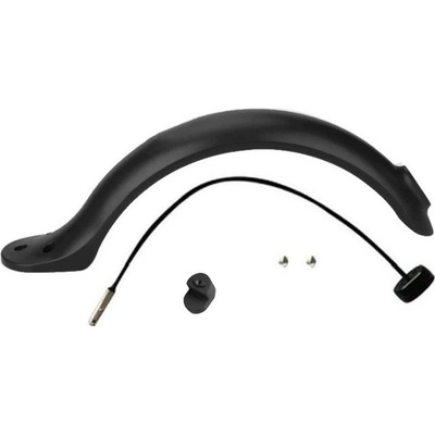 Xiaomi Mi Electric Scooter 1S, 2 M365, Pro - Zadný Blatník + Svetlo s Konektorom (Black), Black