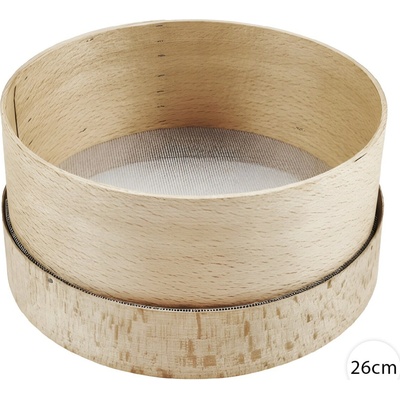 Dřevěné síto na mouku 26 cm – jemné kuchyňské síto Perfect Home K11013