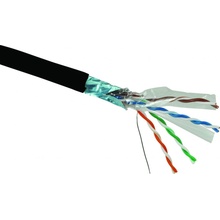 Solarix SXKD-6-FTP-PE, CAT6, FTP, PE, Fca, 500m, venkovní, černý