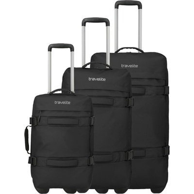 Travelite Набор пътни куфари Travelite Bolonia Wheeled Duffle S, M, L Black Travelite | Cheren | МЪЖЕ | UNI