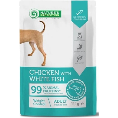 Nature's Protection Adult Weight Control Chicken & White Fish 22 x 100 g