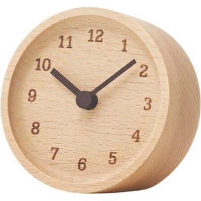 Настолен часовник Muku бук (LC12-05 BN)