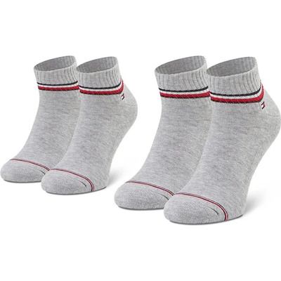 Tommy Hilfiger Комплект 2 чифта къси чорапи мъжки Tommy Hilfiger 100001094 Сив (100001094)