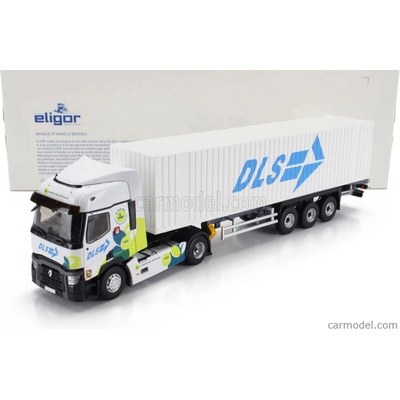 Eligor Renault T480 Truck Cassonato Dls Transports 2021 Bílá 1:43