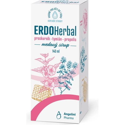 ERDOHerbal medový sirup 140 ml