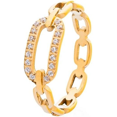 franco bene Mini chain prsten pozlacený 8052