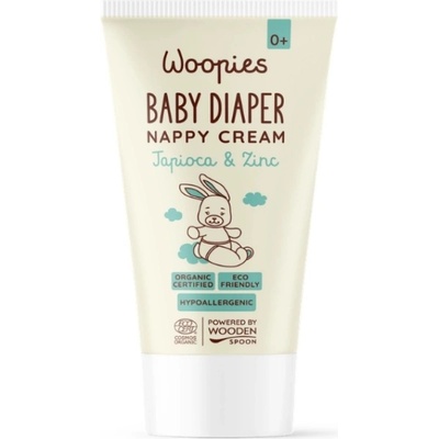 Wooden Spoon Бебешки крем против подсичане Wooden Spoon Woopies - С тапиока и цинк, 75 ml
