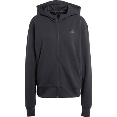 Adidas Дамски суичър adidas Women's D4T Workout Full Zip Hooded Sweatshirt Hoodie - Black (117-3942-0112)