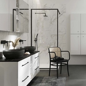 Cersanit Параван за душ кабина Cersanit Larga черен 100x200 см (S932-139)
