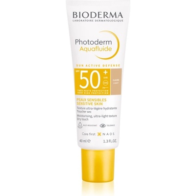 BIODERMA Photoderm Aquafluid защитна тонирана течност за лице SPF 50+ цвят Claire 40ml