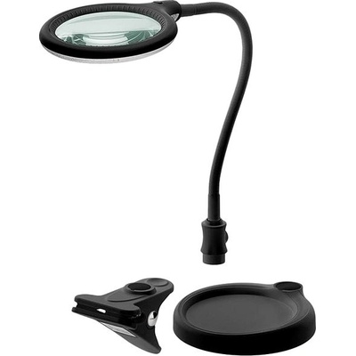 goobay Stolní lampa s lupou, 100mm, 3 dioprie, LED osvětlení 6W, klip a stojánek, černá (64990) - 40.92.0362 – Zboží Dáma