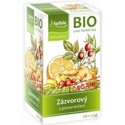 Mediate BIO Zázvorový čaj s pomerančem 20 x 1,5 g – Sleviste.cz