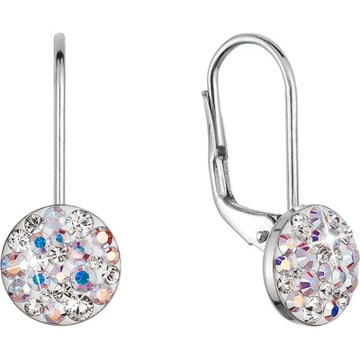 Pavona Stříbrné náušnice visací s krystaly Swarovski ab efekt malé 31321.2 ab efekt