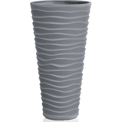PROSPERPLAST Kvetináč SAND SLIM 29,6cm sivý kameň