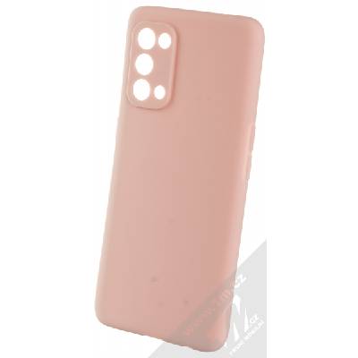 1Mcz Matt Skinny TPU ochranný silikonový kryt pro Oppo Reno5, Reno5 5G, Reno5 K, Find X3 Lite světle růžová (powder pink)