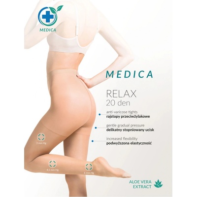 Gabriella Dámské punčocháče Relax medica 20 DEN Béžová