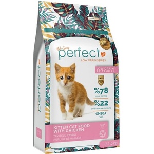bilmama Perfect cat kitten chicken low grain - висико качествена храна за подрастващи котенца от всички породи, с пилешко месо, 10 кг - Турция