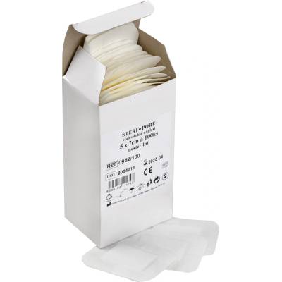 Steriwund s.r.o. Náplast s absorpčním polštářkem 5 x 7 cm / 100ks