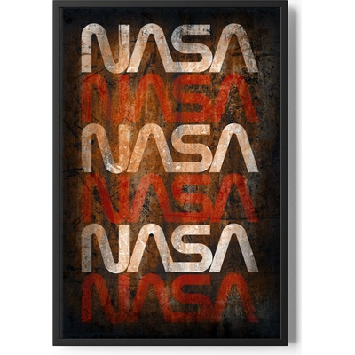 HYBRIS PRODUCTION AB plakát NASA Wom Logo Distressed 50 x 70cm