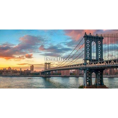 Manhattan Bridge při západu slunce 1 deska 100x50