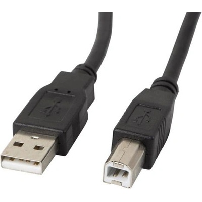 Lanberg Кабел Lanberg USB-A (M) -> USB-B (M) 2.0 ferrite cable 1m, black (CA-USBA-11CC-0010-BK)