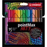 STABILO Комплект флумастери, Stabilo, pointMax Arty ST488/15-1-20, 15 цвята (ST488/15-1-20)