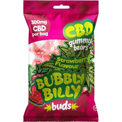 Bubbly Billy Buds Gumoví medvídci s obsahem CBD jahoda 100 g