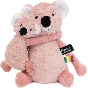 Les Ptipotos Плюшено коала Транкилу розово - мама с дете