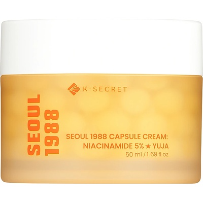K-SECRET SEOUL 1988 Capsule Cream: Niacinamide 5% + Yuja - Хидратиращ капсулен крем с 5% ниацинамид и юдзу 50мл