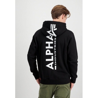 Alpha Industries Back Print Hoody black