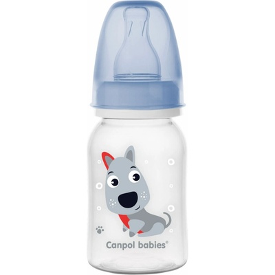 Canpol babies Lahev s potiskem Cute Animals zelená 120 ml