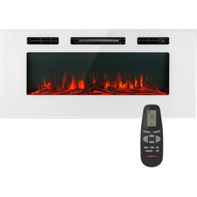 Klarstein Galeras elektrický nástenný a zabudovateľný krb 1800 W LED 3 farby časovač GDW24-Galeras102W