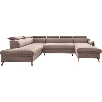 Miuform Бежов разтегателен диван в буквата "U", ляв ъгъл Sweet Harmony - Miuform (Sweet Harmony HAEECL-2Q-LCBKR MA08)