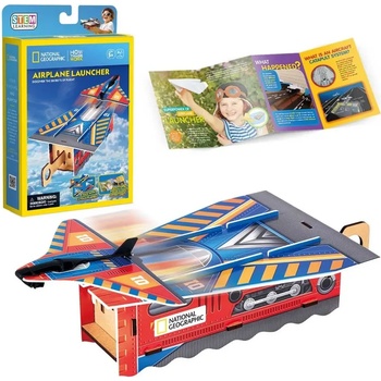 CubicFun CubicFun 3D пъзел National Geographic STEM Самолет с изстревлачка