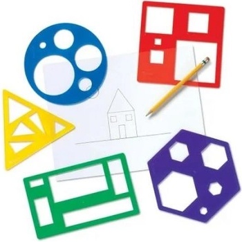 Learning Resources - Шаблони за рисуване - Основни геометрични фигури (LER5440)