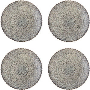 Bloomingville Сиви глинени чинии в комплект 4 бр. ø 26, 5 cm Katrina - Bloomingville (82072692)