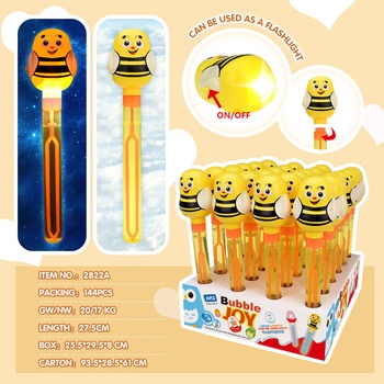 Wiky Bublifuk včela svietiaci 70 ml 27,5 cm